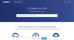 Desktop Screenshot of careers360.com